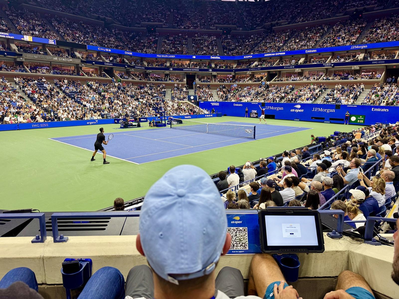 Inside Arthur Ashe Stadium during the US Open