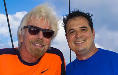 With Sir Richard Branson